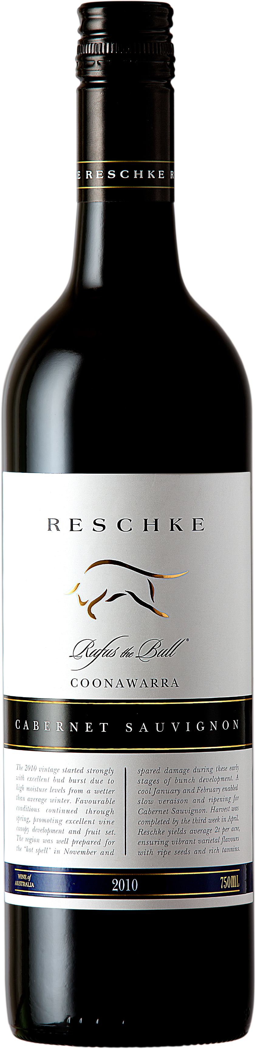 Reschke Wines Rufus The Bull Coonawarra Cabernet Sauvignon 2010